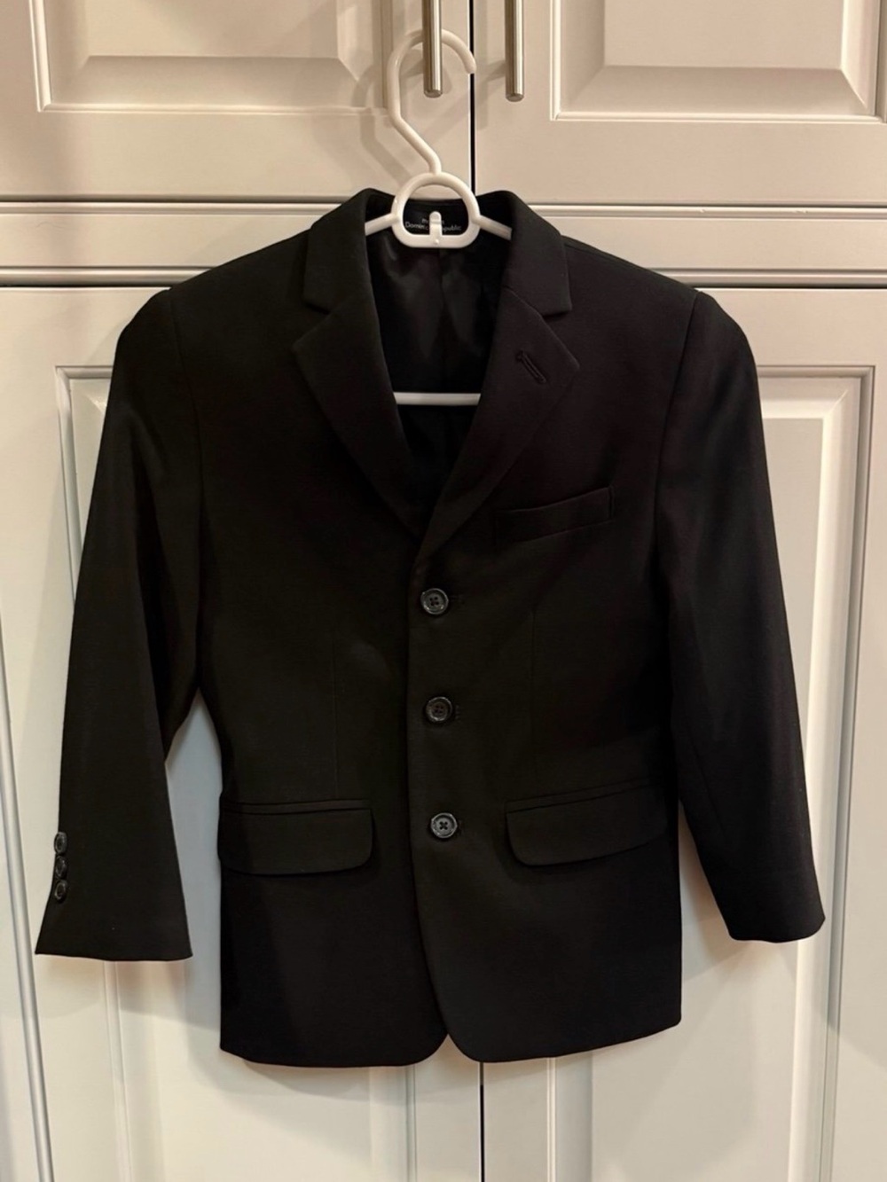 Boy’s Black Three-Button Formal Blazer